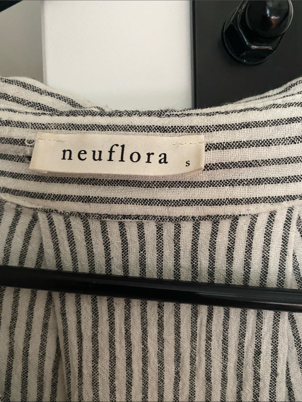 Neuflora Striped Cotton Button Down - Picture 2 of 3